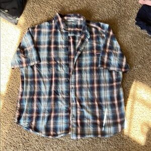 Wolverine Blue and Brown Checkered Shirt